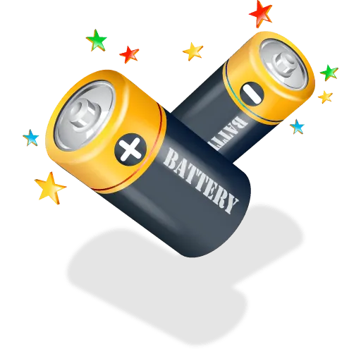 electronics battery fix orange