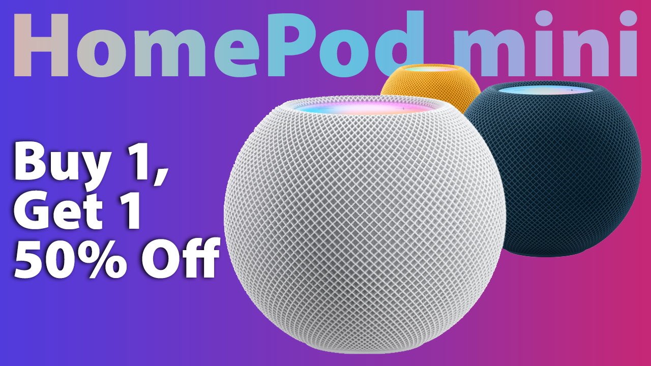 Read more about the article Today’s top deals deliver a Buy one, Get 1 Half off HomePod mini. $619 M1 MacBook Pro