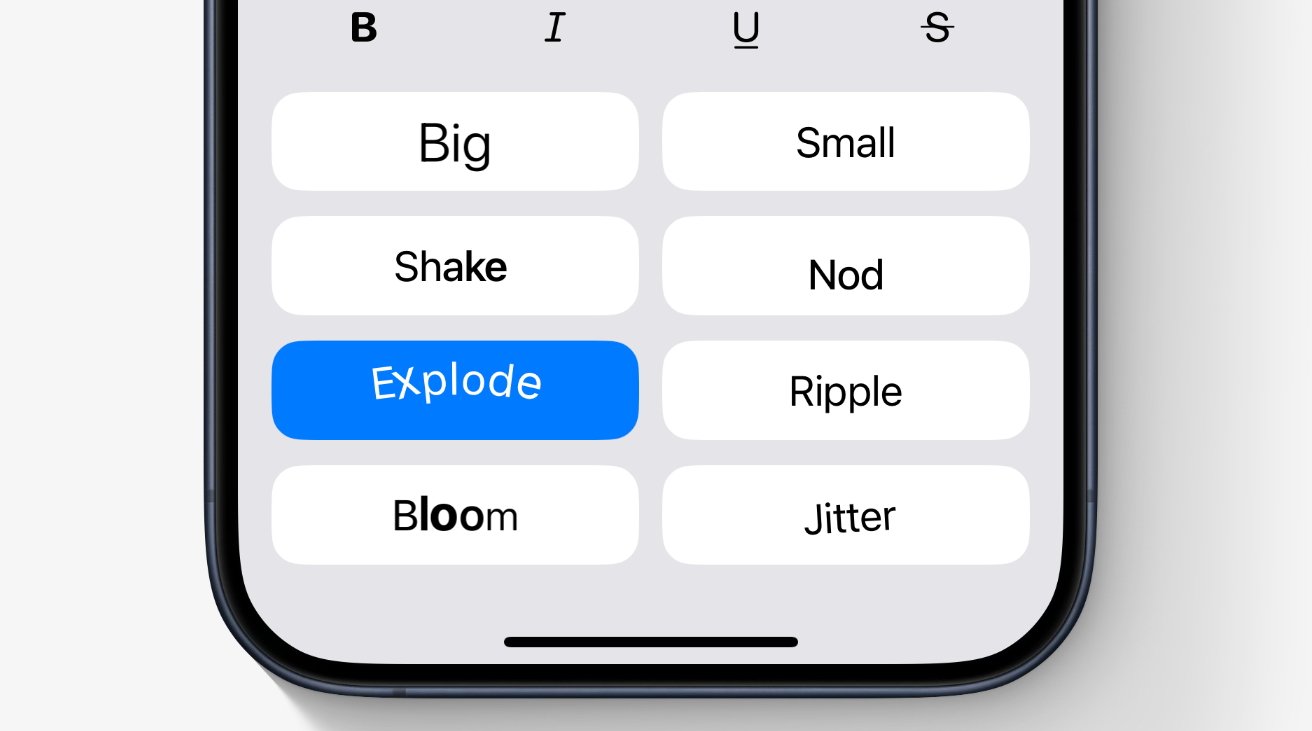 You are currently viewing iOS 18 adds quick-access Text Effects to Messages