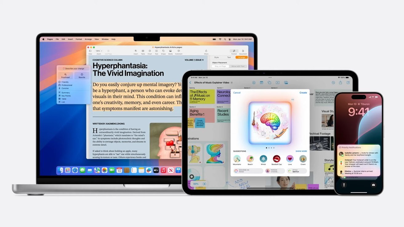 You are currently viewing Apple Intelligence features are now available to beta test