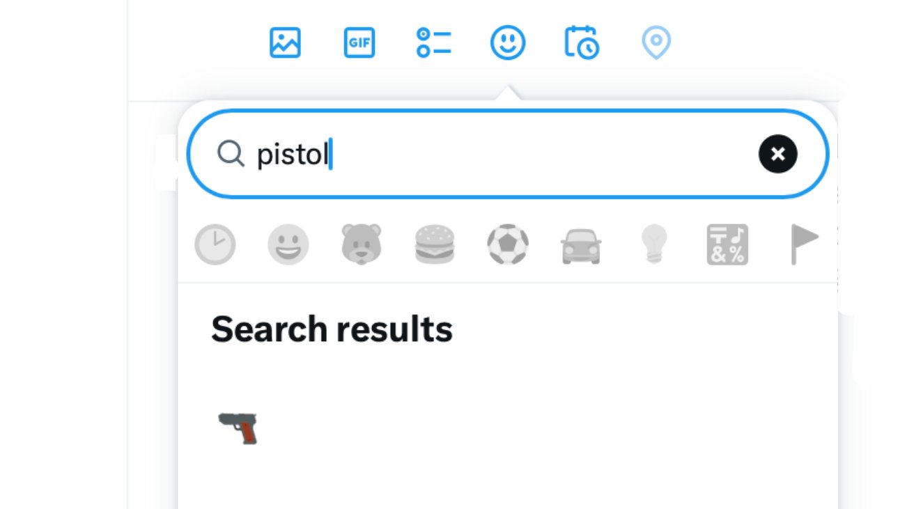 You are currently viewing Elon Musk’s X redesigns the water pistol emoji as a gun