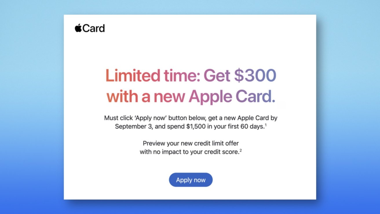 Read more about the article Apple Card offers $300 Daily Cash welcome bonus for new signups