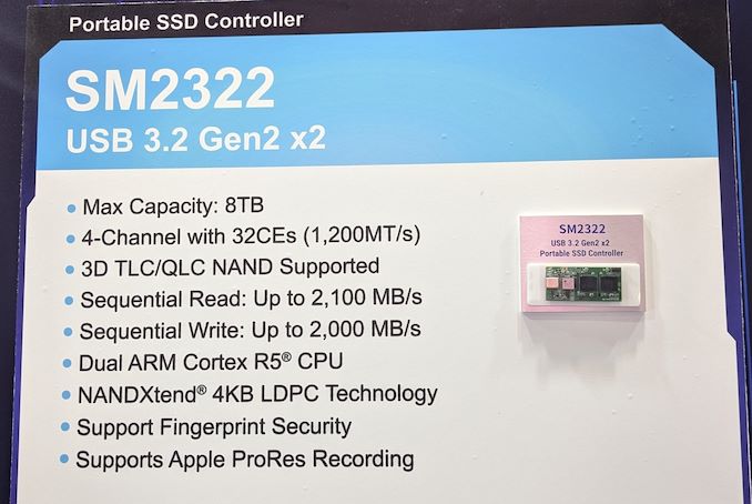 You are currently viewing Silicon Motion SM2322 USB 3.2 Gen 2×2 Native Controller: Extended QLC Support for 8 TB PSSDs