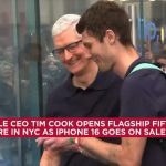 iPhone 16 goes on sale, Tim Cook opens Fifth Avenue store