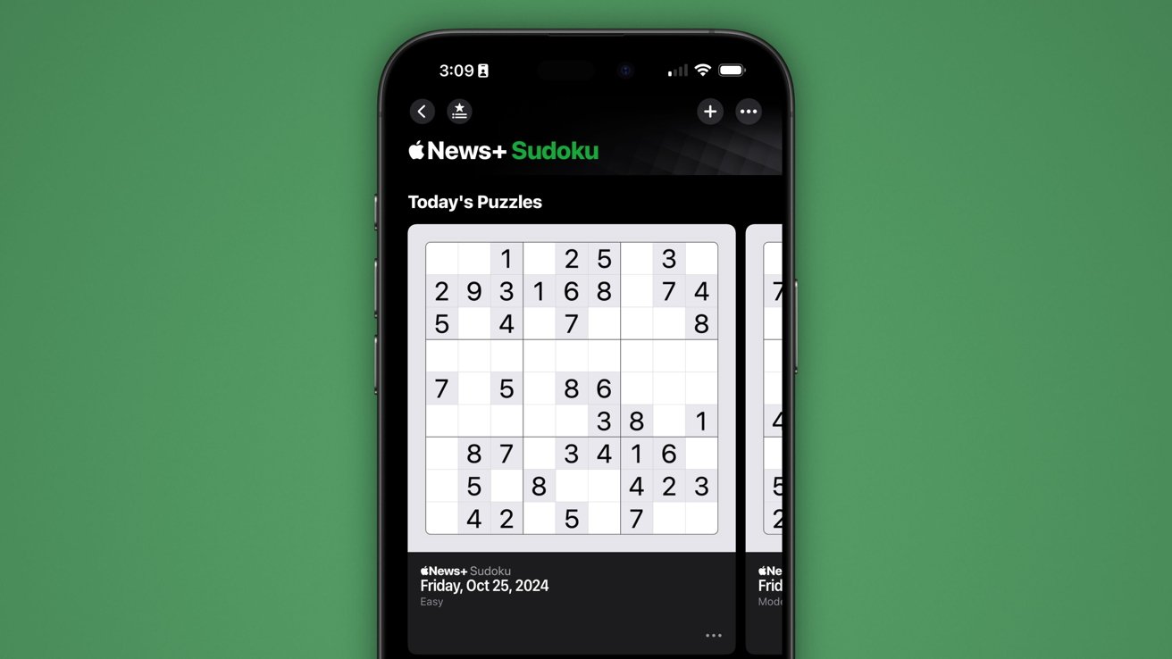 You are currently viewing Apple News+ adds Sudoku to the puzzle collection in iOS 18.2