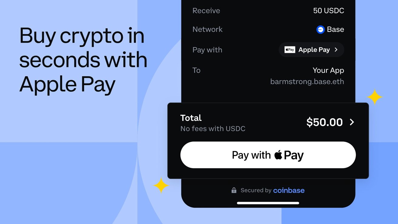 You are currently viewing Coinbase Onboard adds Apple Pay for crypto purchases in third-party apps