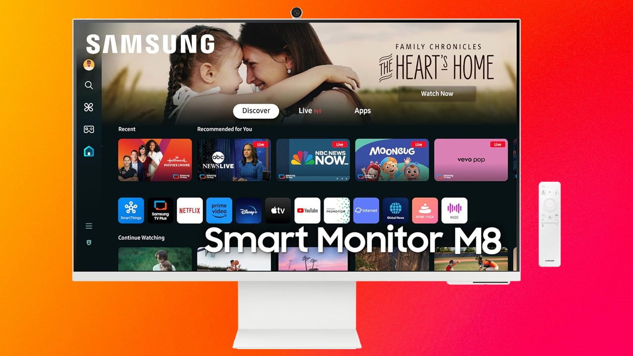 You are currently viewing Pick up Samsung’s 32-inch 4K M8 Smart Monitor for $399.99