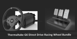 Read more about the article Vrooom! Thermaltake Unveils G6 Direct Drive Racing Wheel Bundle and GM5 3DOF Motion System