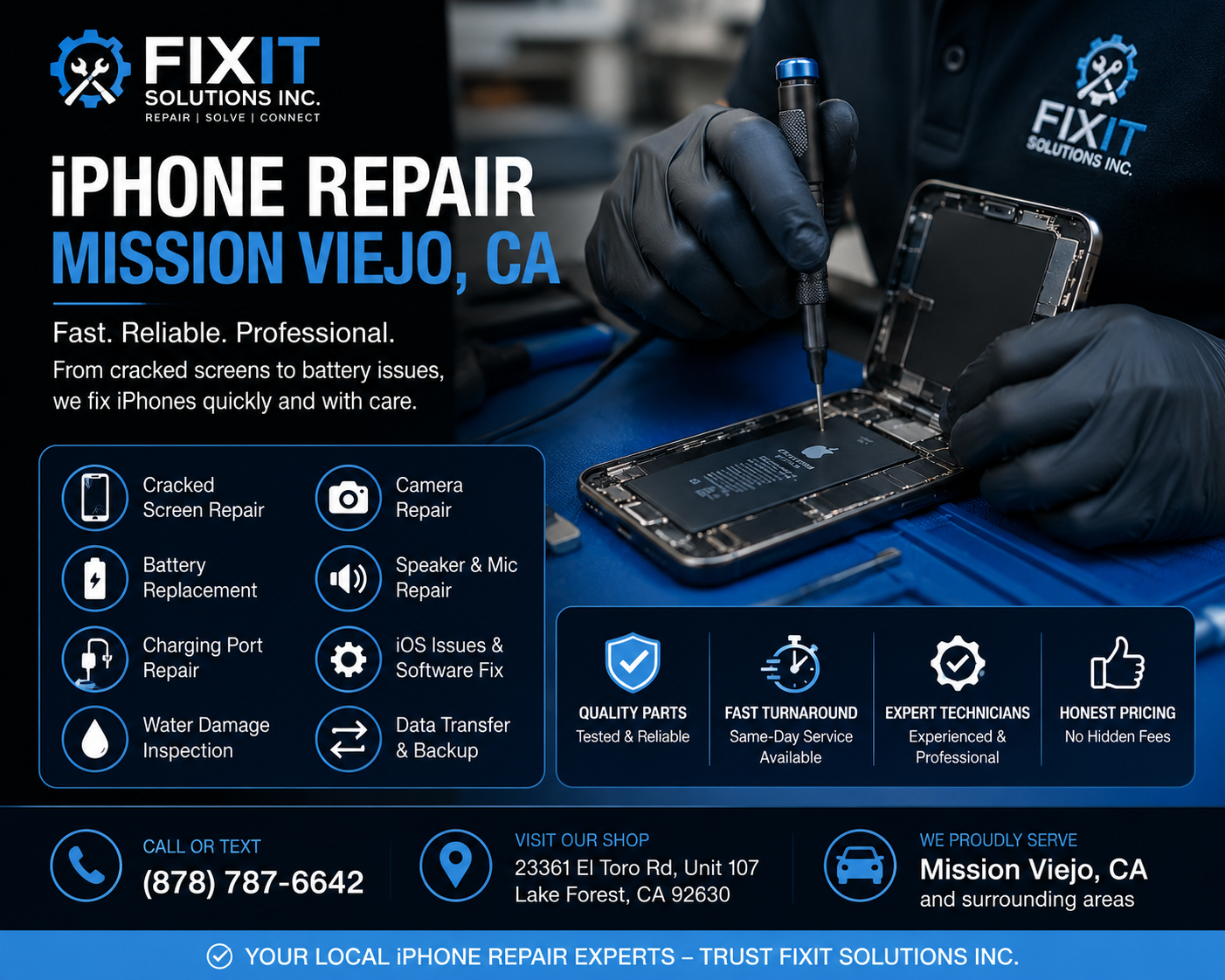 Professional iPhone Near Mission Viejo